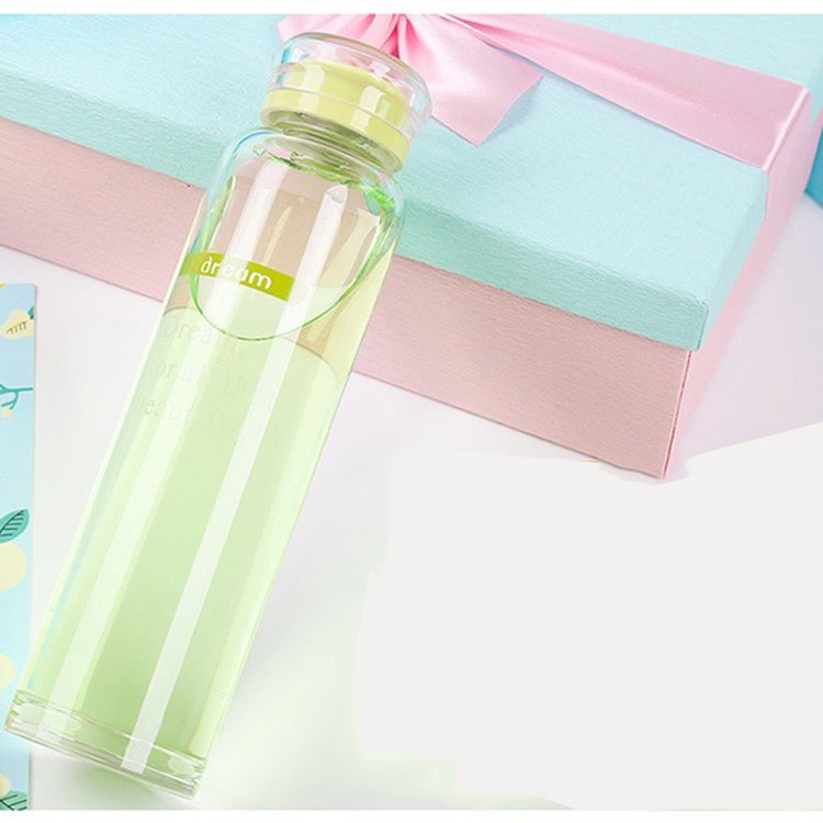 Indoor And Outdoor 500ml Clear Custom Drinking Water Glass Bottles