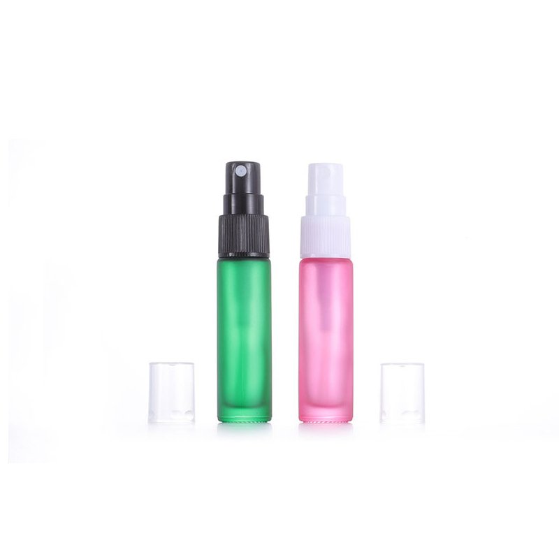 Mini travel size 10ml glass perfume refillable atomizer spray bottle with spray pump