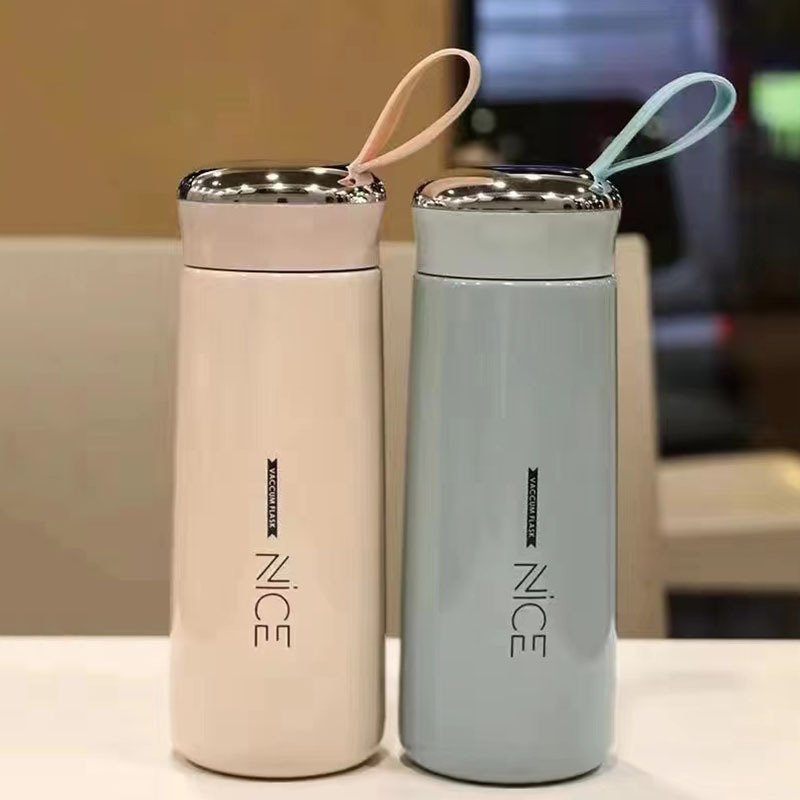 Custom Logo Creative Thermos Cup High Temperature Resistance Water Glass Bottles 500ml Double Wall Glass Water Bottle