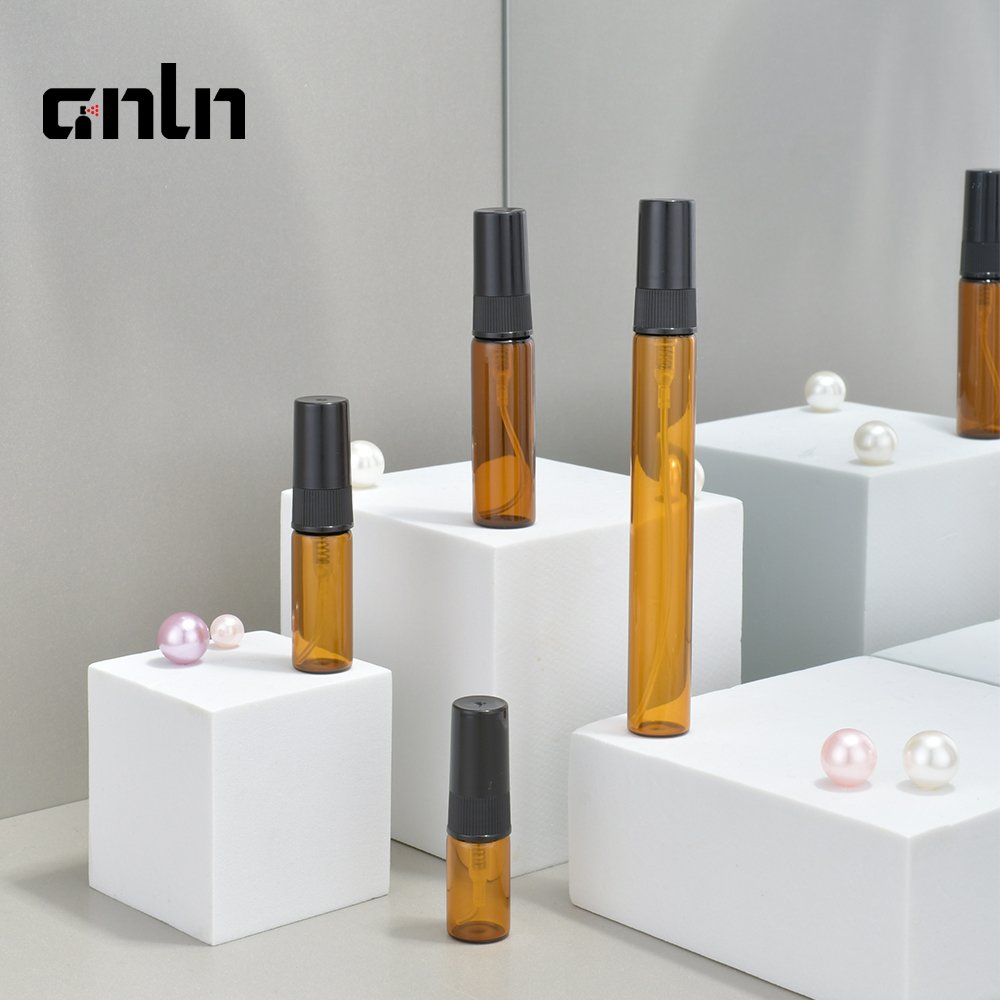 ANLN 2ml 3ml 5ml 10ml glass spray bottles Empty Vial mini test bottle refillable perfume Atomizer