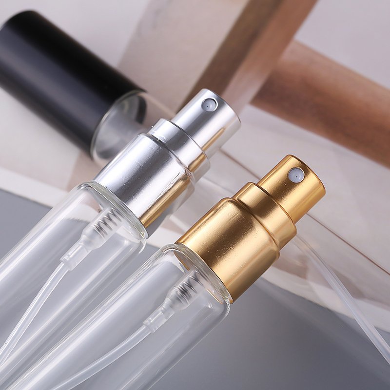 Cheap High Quality 2ml 3ml 5ml 10ml Small Perfume Atomizer Vials Sample Glass Bottle With Plastic Spray Pump Mini Tester Bottle