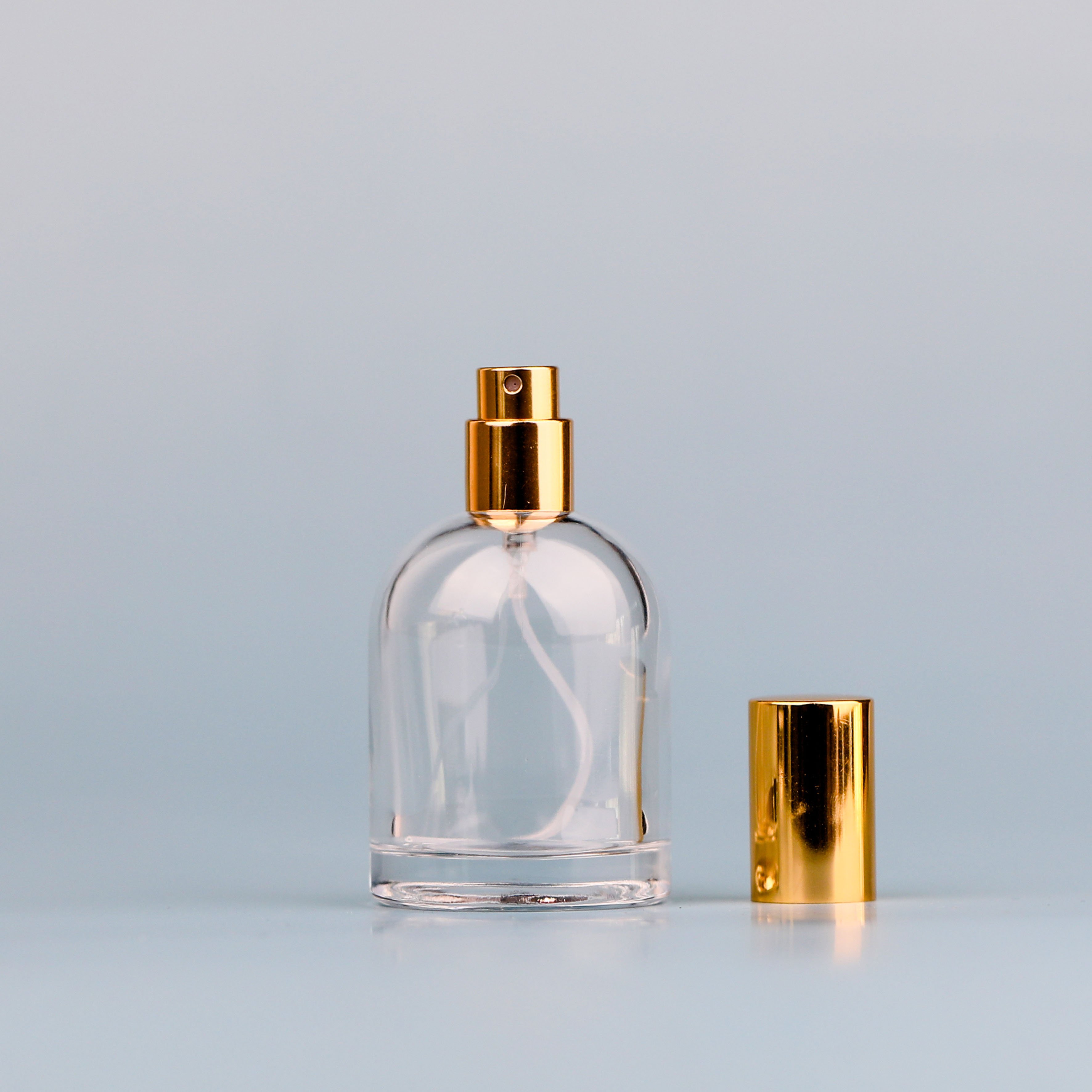 30Ml 50Ml Empty Round Shape Spray Perfume Pump Glass Bottle, Glass Bottles For Perfume Bottle Luxury Glass