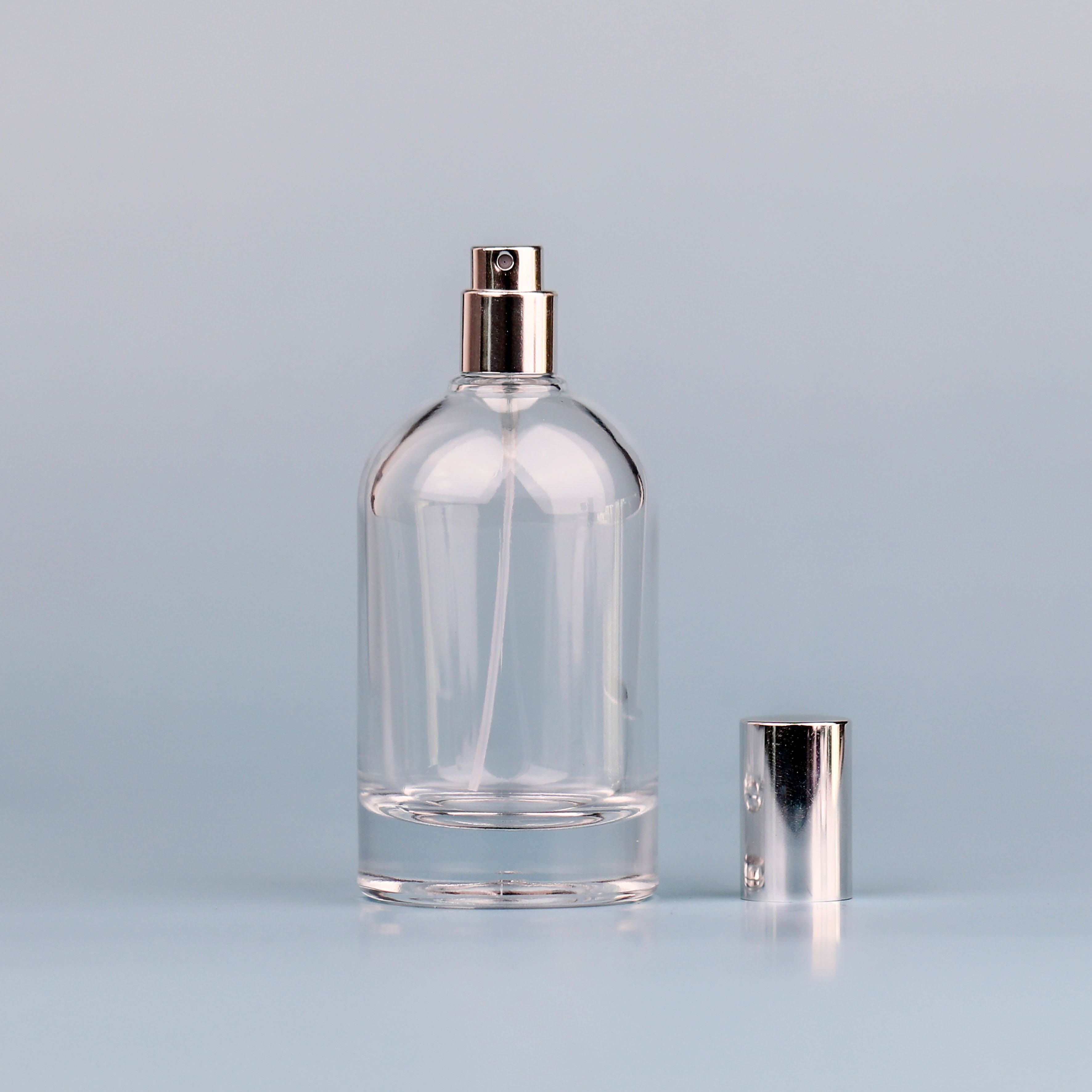30Ml 50Ml Empty Round Shape Spray Perfume Pump Glass Bottle, Glass Bottles For Perfume Bottle Luxury Glass