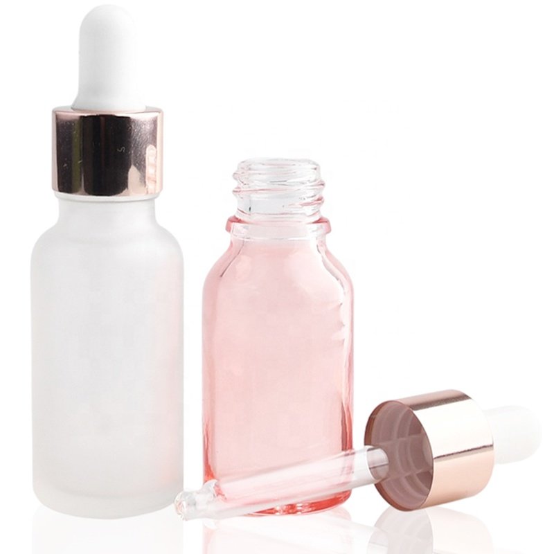dropper glass bottle 5ml 10ml 15ml 20ml 30ml 50ml 100ml essential oil glass bottle with white dropper cap