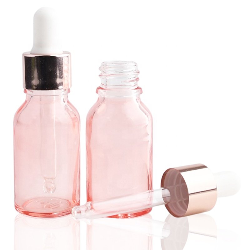dropper glass bottle 5ml 10ml 15ml 20ml 30ml 50ml 100ml essential oil glass bottle with white dropper cap
