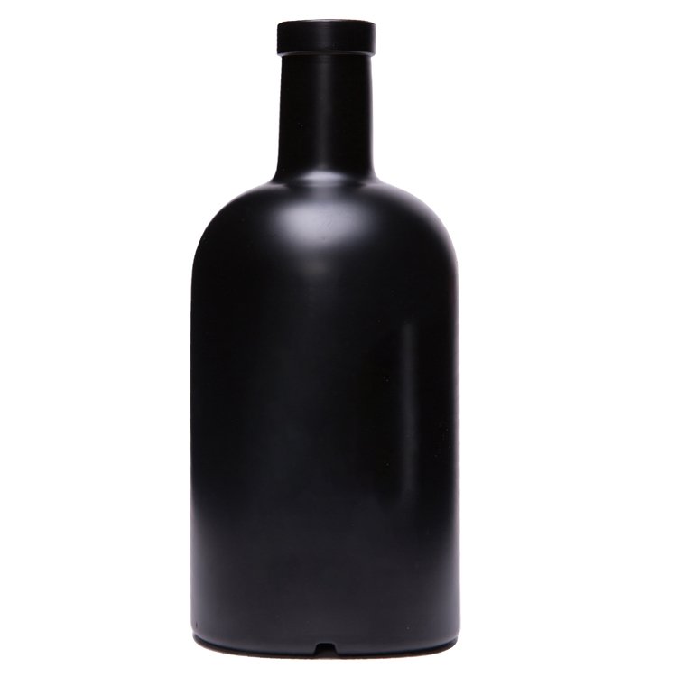 750ml Round Vodka Glass Bottle Elegant Glass Bottle Vodka Liquor 750ml thick Resistant Vodka With Cork