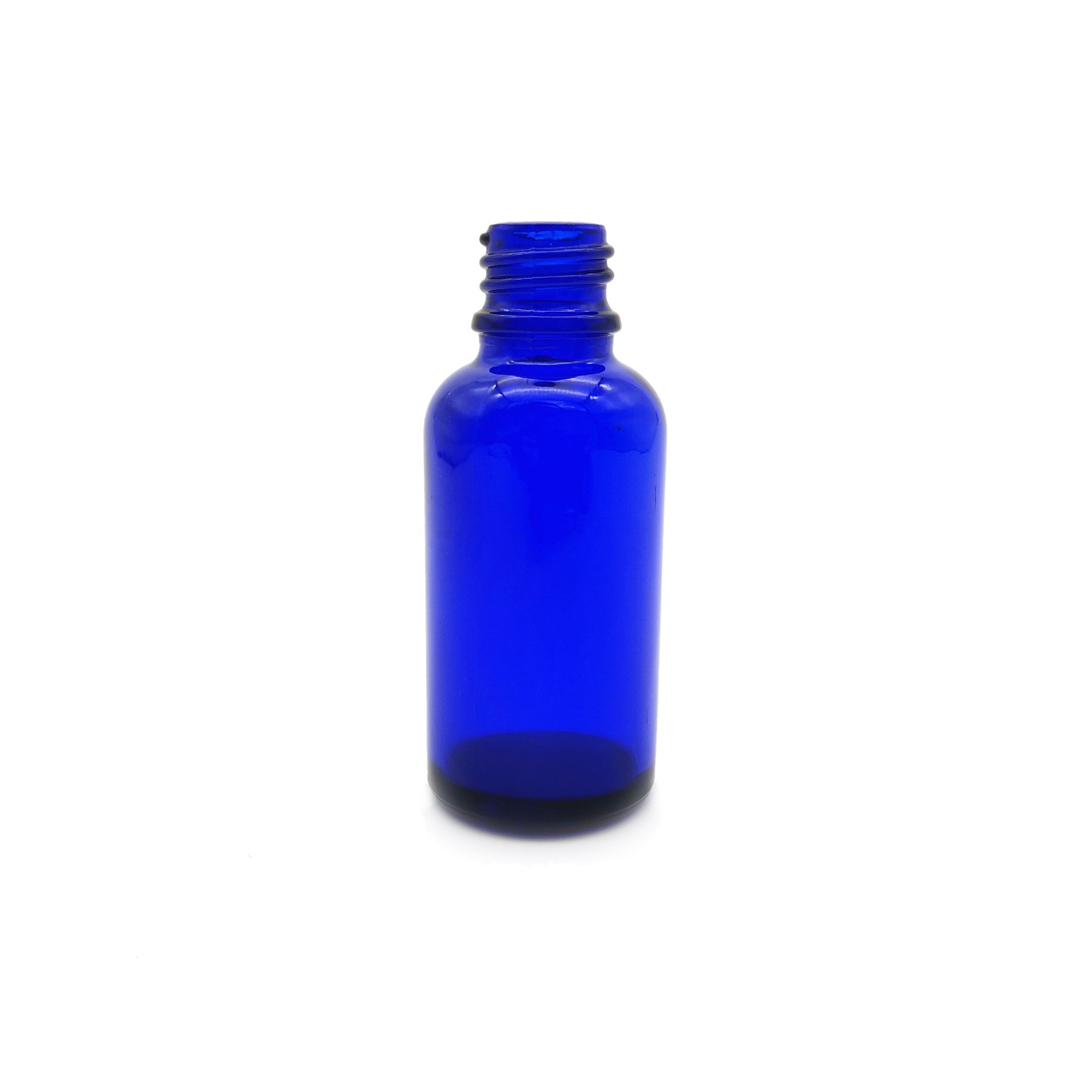Factory wholesale blue essential oil bottle glass bottle 30 ml dropper bottles