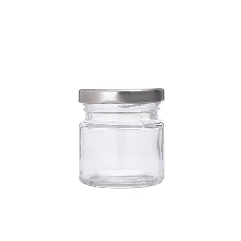 Food Grade Bird Nest Glass Bottle 25ml 70ml 100ml 150ml Empty Clear Honey Kitchen Storage Jar Packaging With Lids