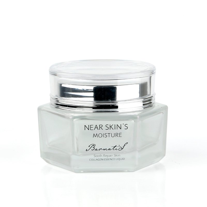 Unique Skincare Bottles Custom Gradient 50g 40ml 100ml 120ml Empty Cream Lotion Container Skin Care Glass Bottle Jar Set