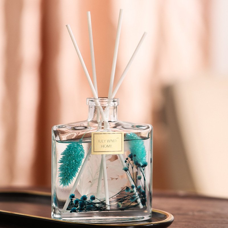 Flowers Decorate Air Freshener Luxury Clear Glass Bottle Reed Diffuser without fire essential oil aromatherapy