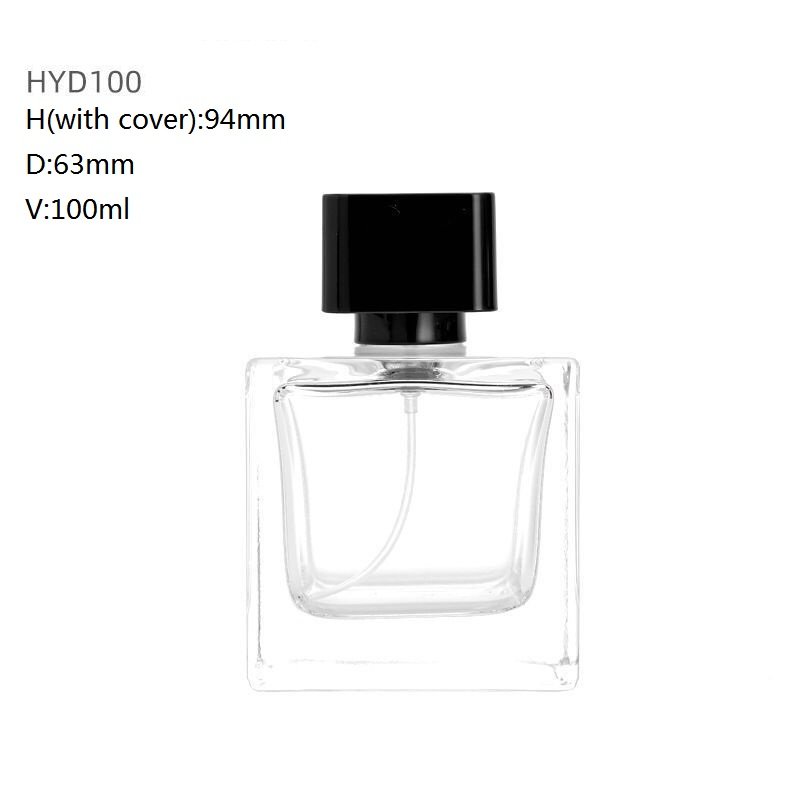 Platform Square Empty Glass Bottle New Design Perfumes Bottle With Perfume Bottle Sprayer