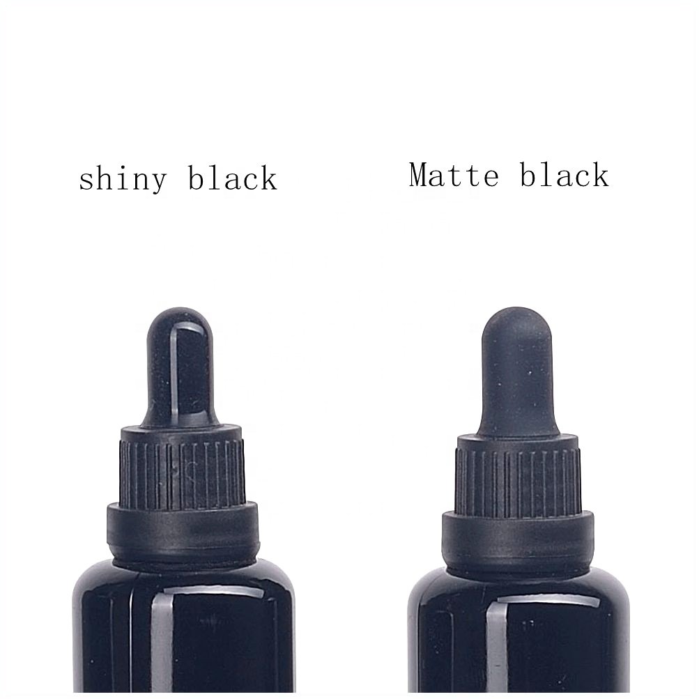 violet Glass bottles 15ml 30ml 50ml 100ml black glass dropper bottle empty essential oil bottles