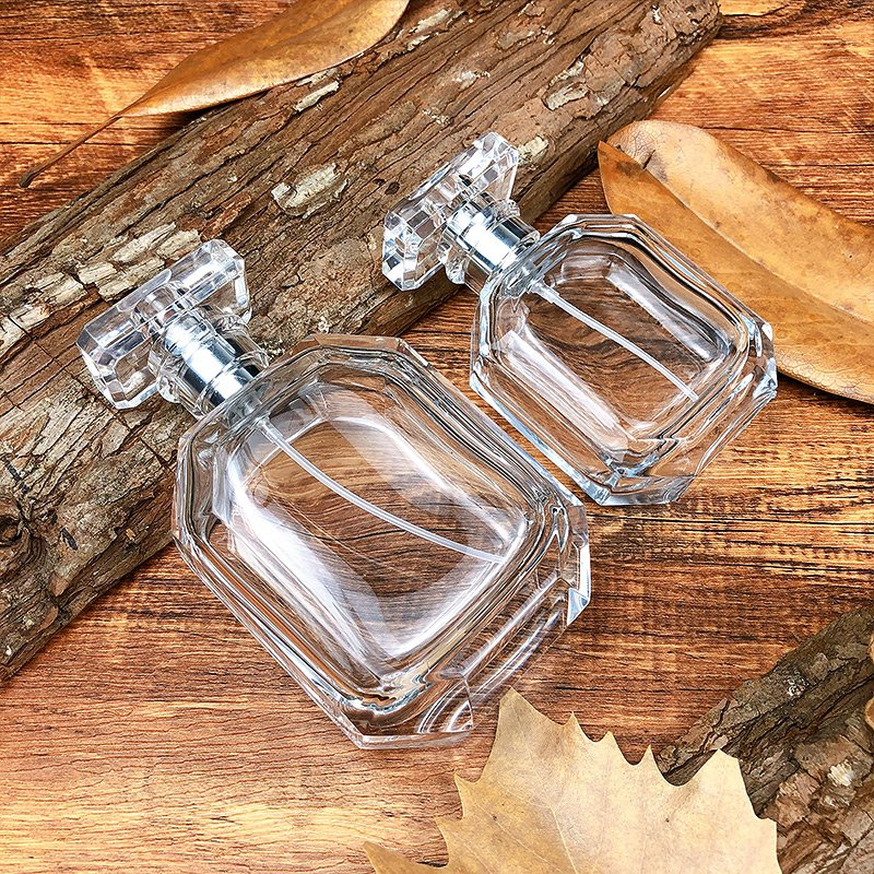 50ml 100ml Xuzhou Wholesale Luxury Fancy Empty Clear Glass Perfume Bottle