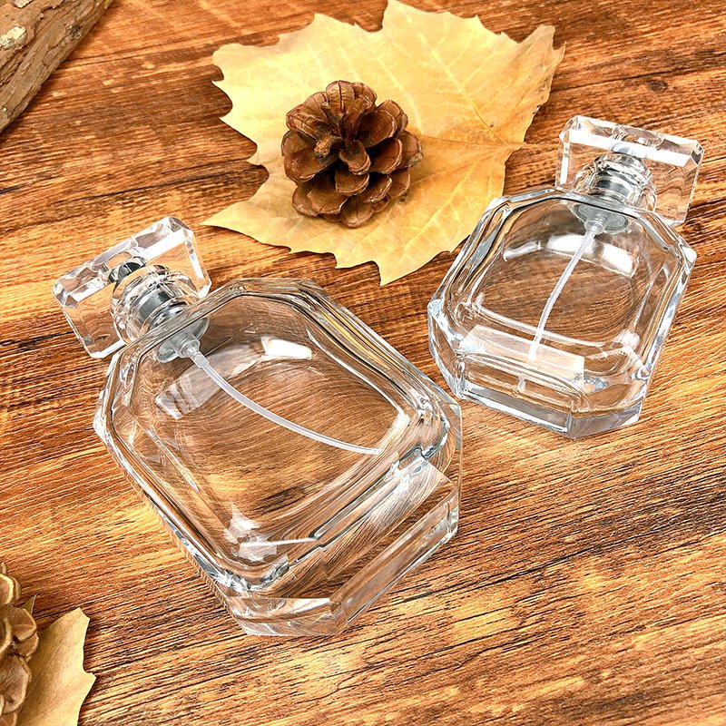 50ml 100ml Xuzhou Wholesale Luxury Fancy Empty Clear Glass Perfume Bottle
