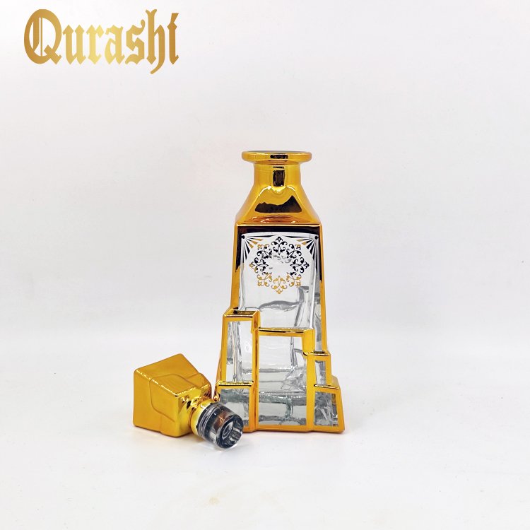 Custom Unique 200ml Electroplating Glass Bottle For Liquid Packaging