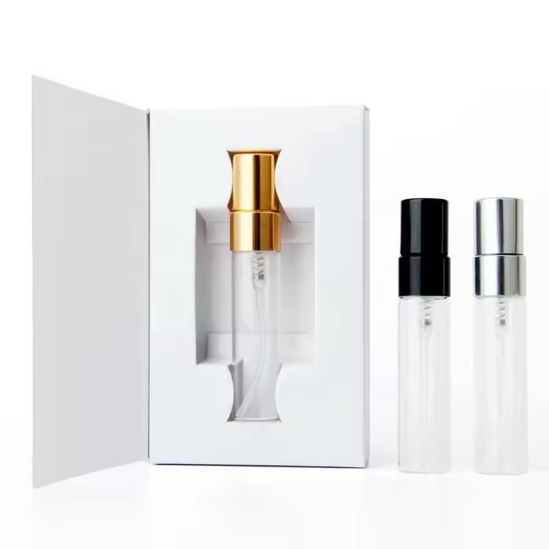 Customizable 3ml 5ml 10ml wholesale portable perfume spray glass bottle with lid