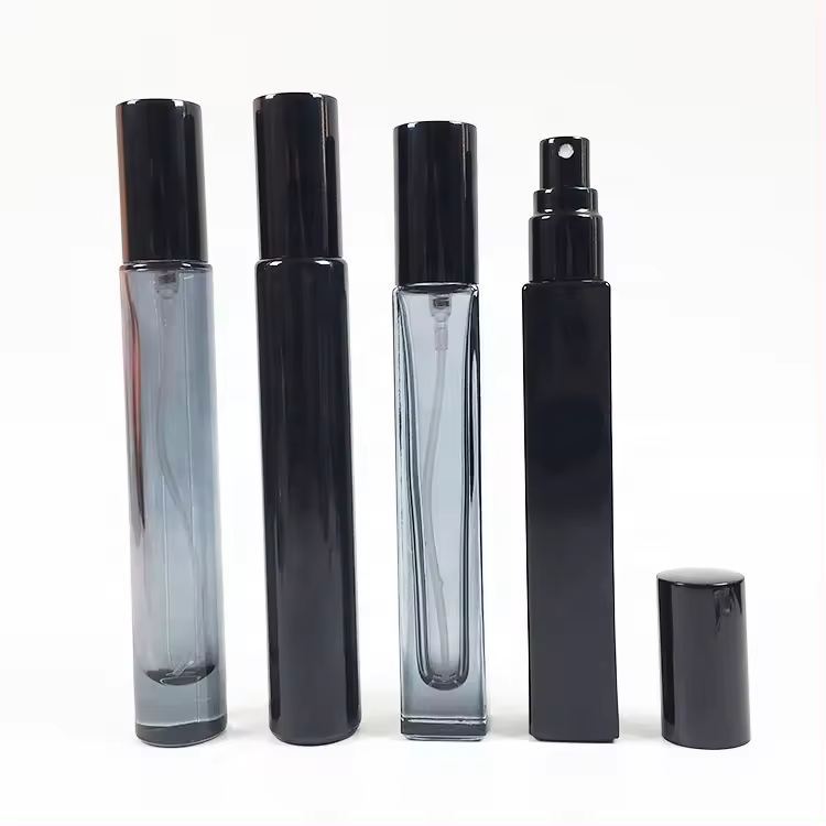 Customizable 3ml 5ml 10ml wholesale portable perfume spray glass bottle with lid