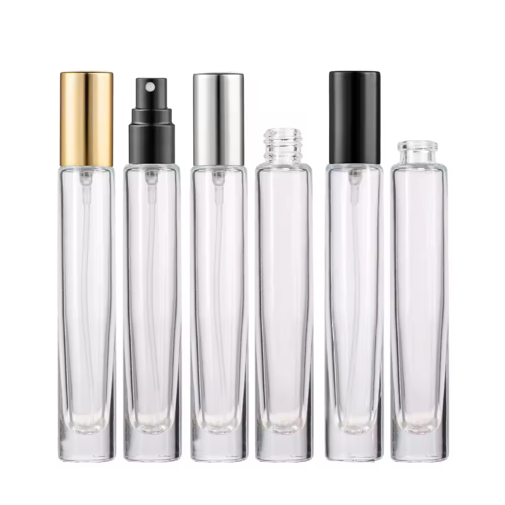 Customizable 3ml 5ml 10ml wholesale portable perfume spray glass bottle with lid