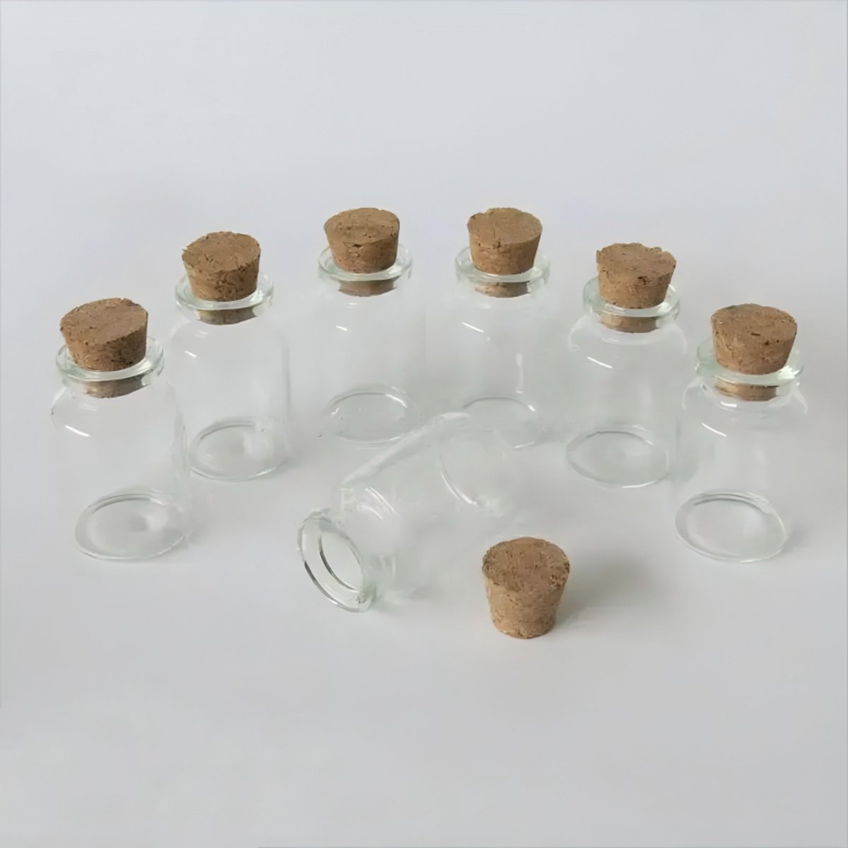 Wholesale 10ml small glass bottle with cork stopper with china factory price
