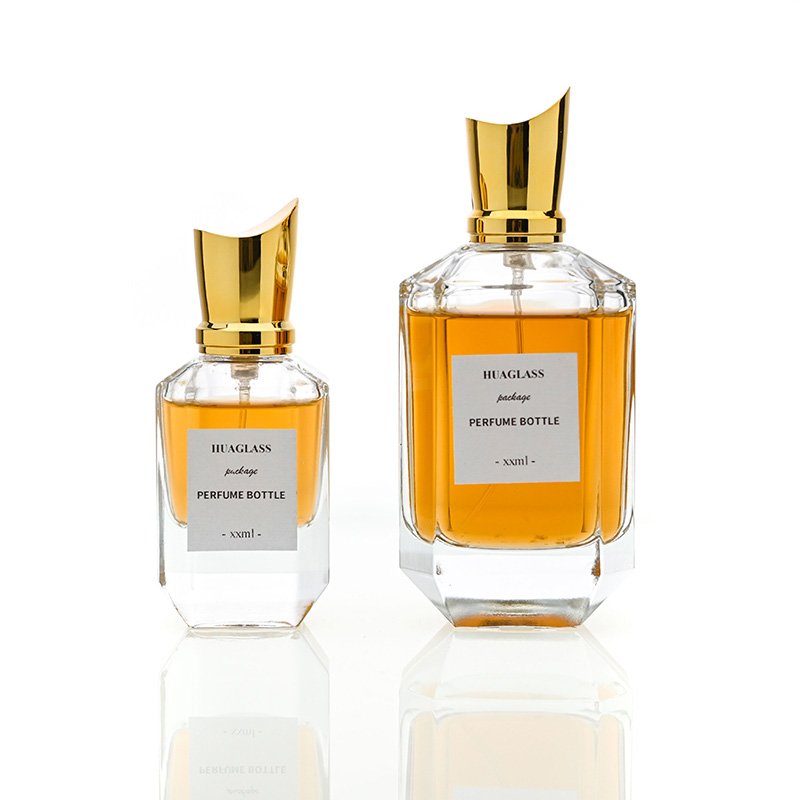 New Design Perfume Bottle 100ml 30ml 50ml Luxury Parfum Bottle Perfume Atomizer Perfume Glass Bottle With Unique Cap