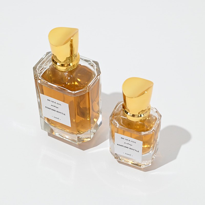 New Design Perfume Bottle 100ml 30ml 50ml Luxury Parfum Bottle Perfume Atomizer Perfume Glass Bottle With Unique Cap