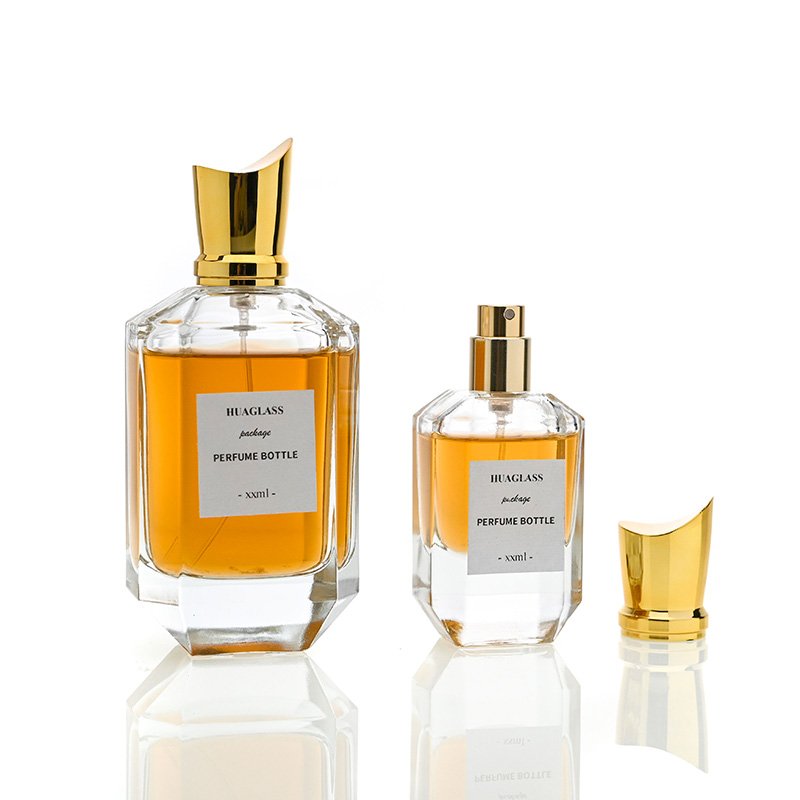 New Design Perfume Bottle 100ml 30ml 50ml Luxury Parfum Bottle Perfume Atomizer Perfume Glass Bottle With Unique Cap