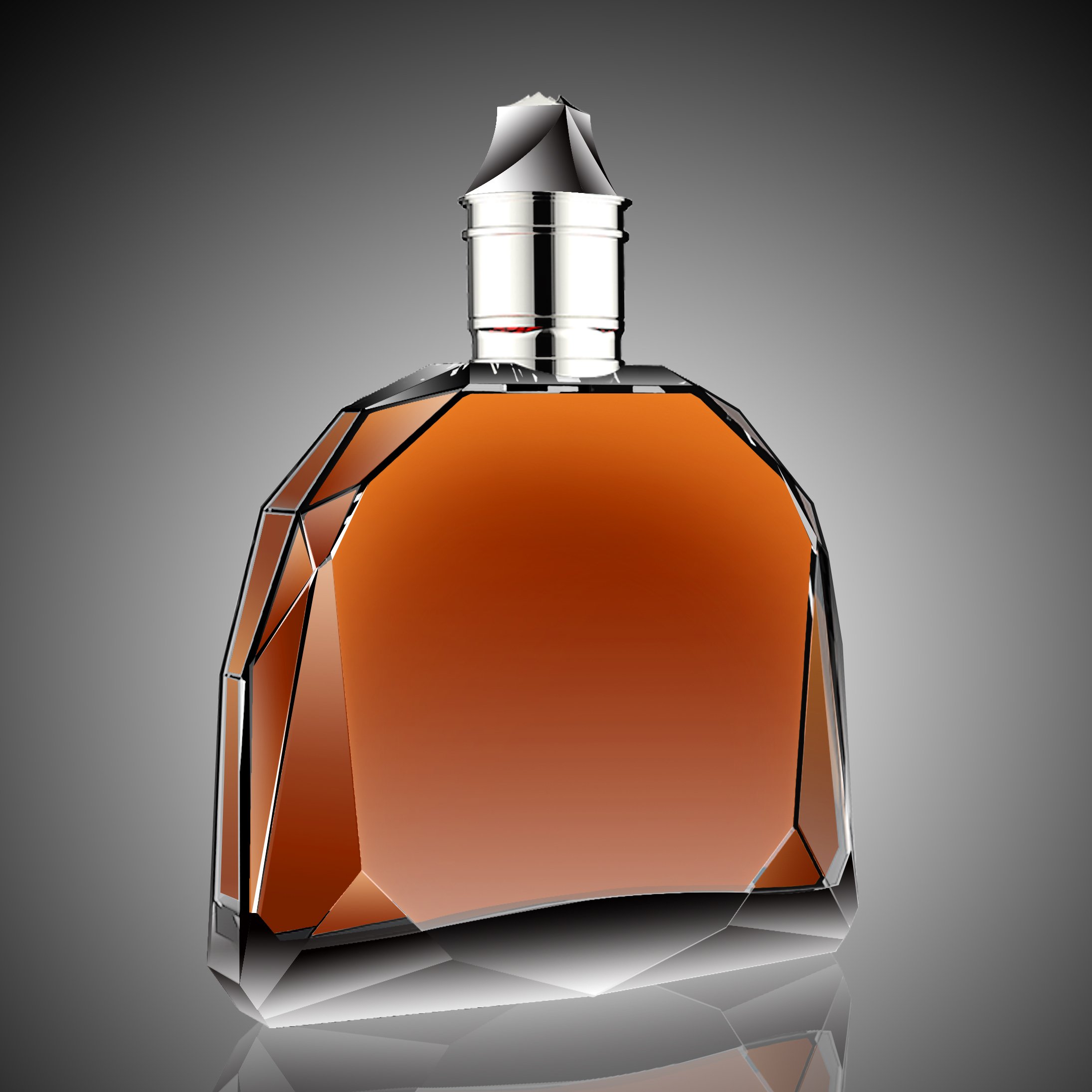 700ml 1L 3L super flint glass spirit bottle gin whisky rum vodka wine brandy glass bottles