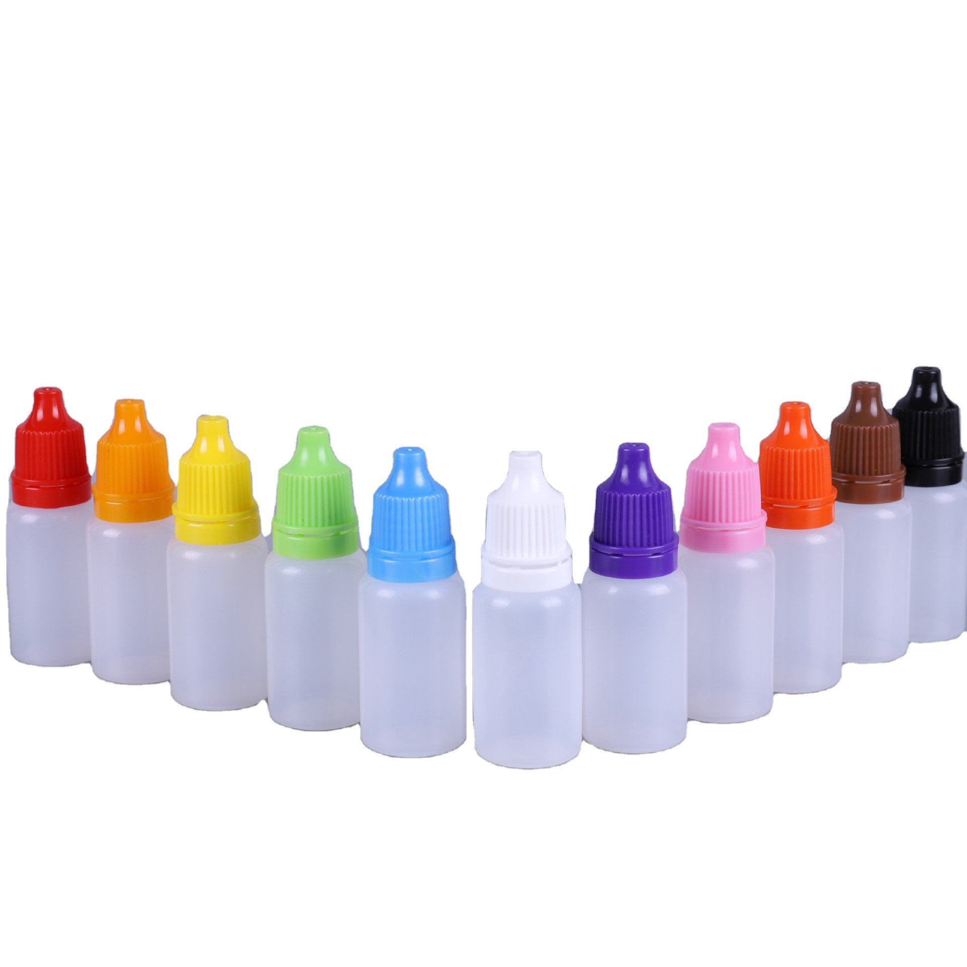 hot sale free sample 10ml pet clear dark black empty essential oil plastic PET dropper bottle