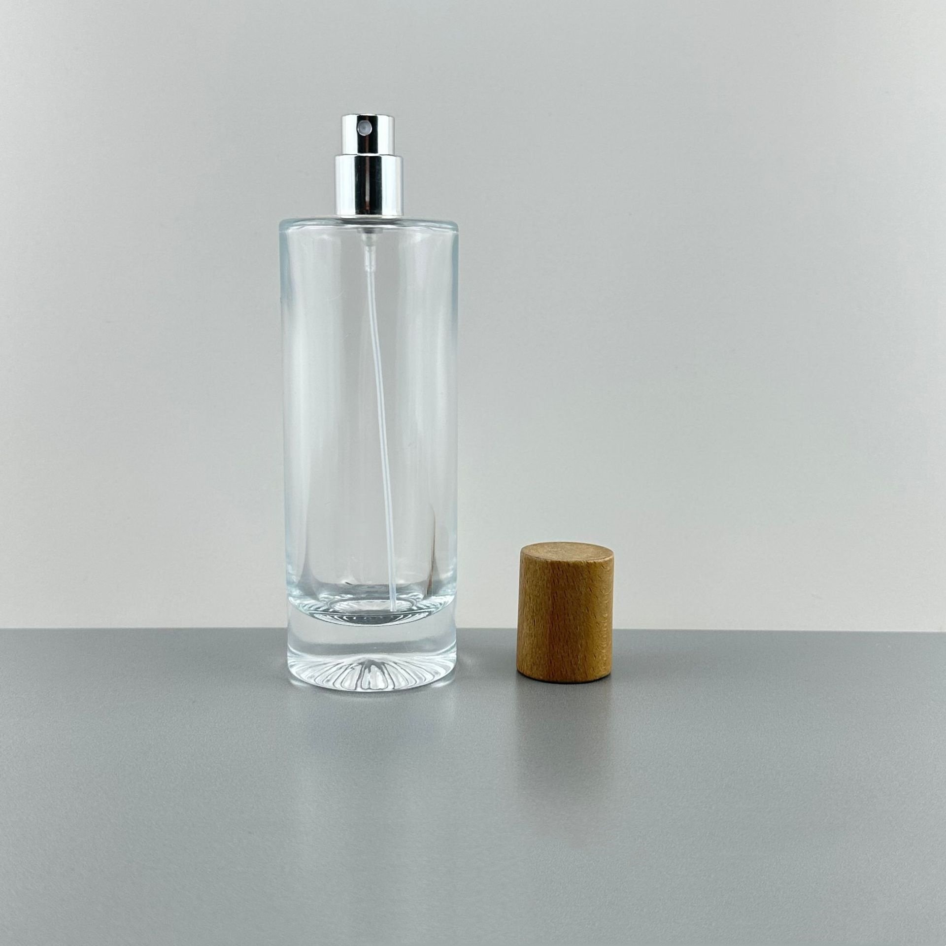 Wholesale Custom 50ml 100ml Label Design Glass Bottle Luxury Small Unique Glass Perfume Refill Bottle