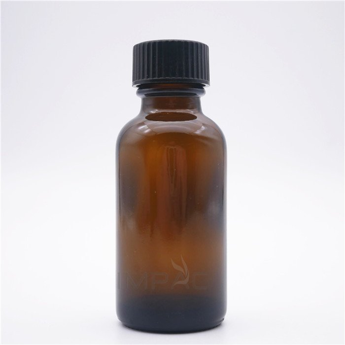 30ml amber empty perfume oil glass bottle with screw cap customization