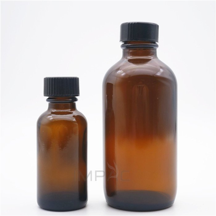 30ml amber empty perfume oil glass bottle with screw cap customization