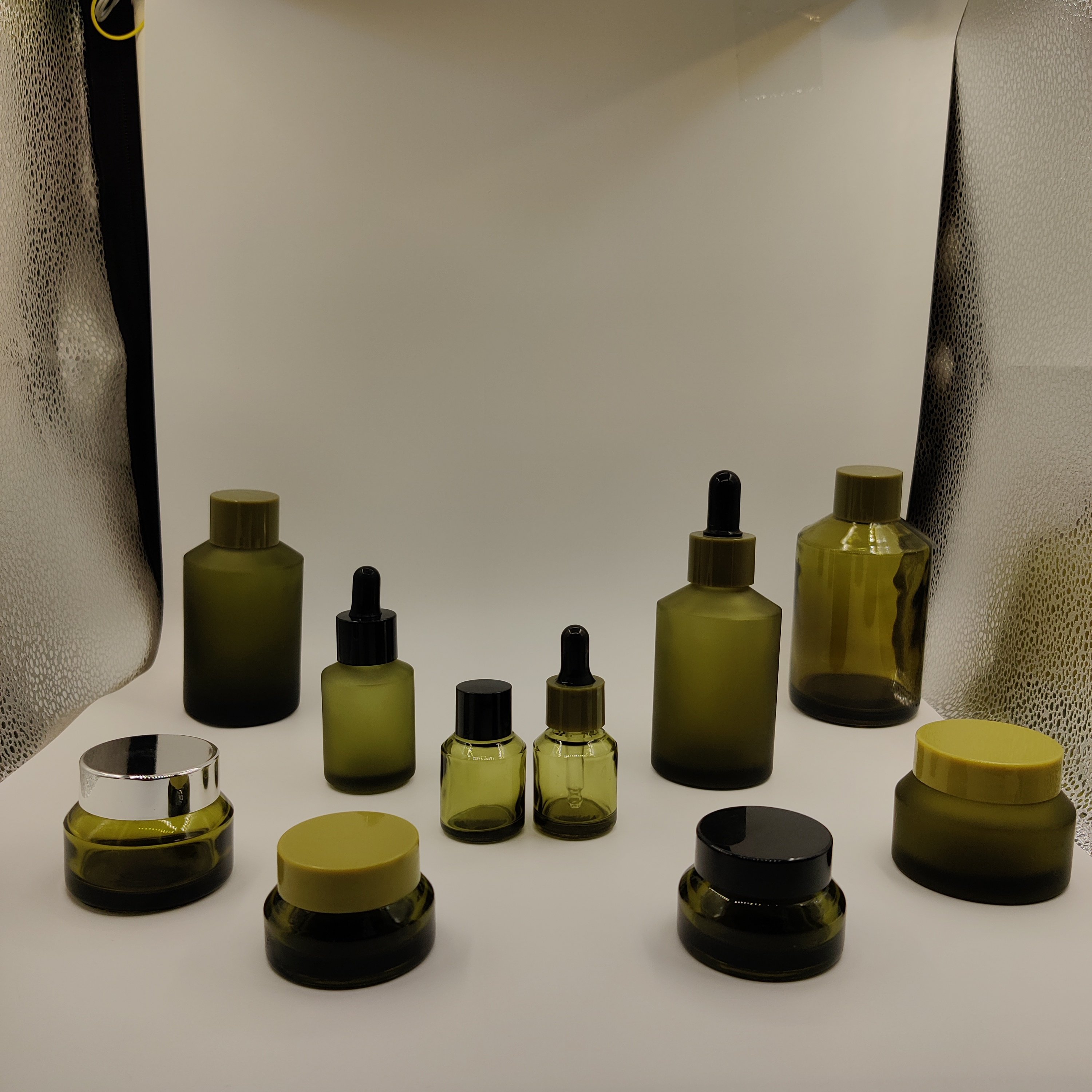 Frosted glass bottle cosmetic packaging glass bottles for eye drop