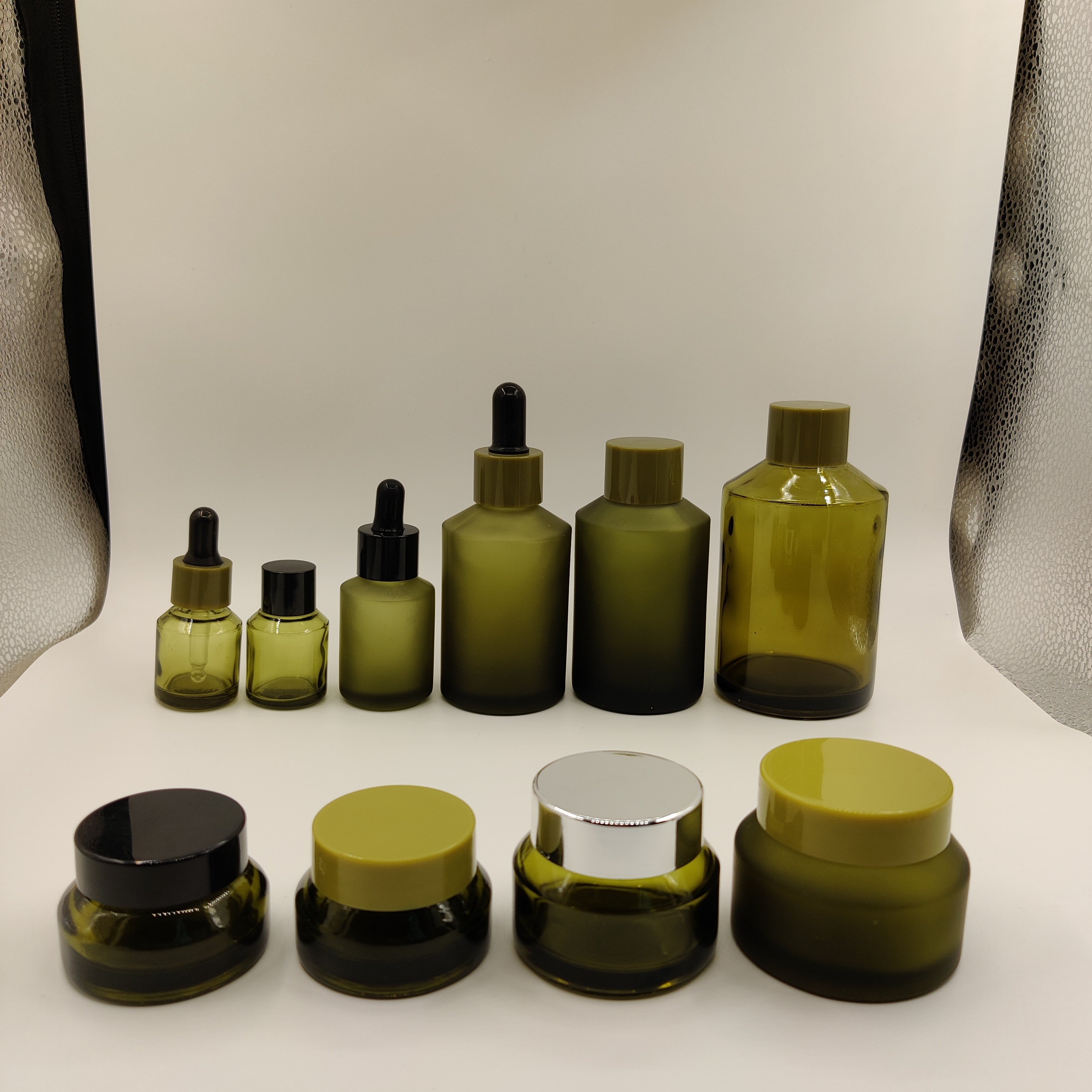 Frosted glass bottle cosmetic packaging glass bottles for eye drop