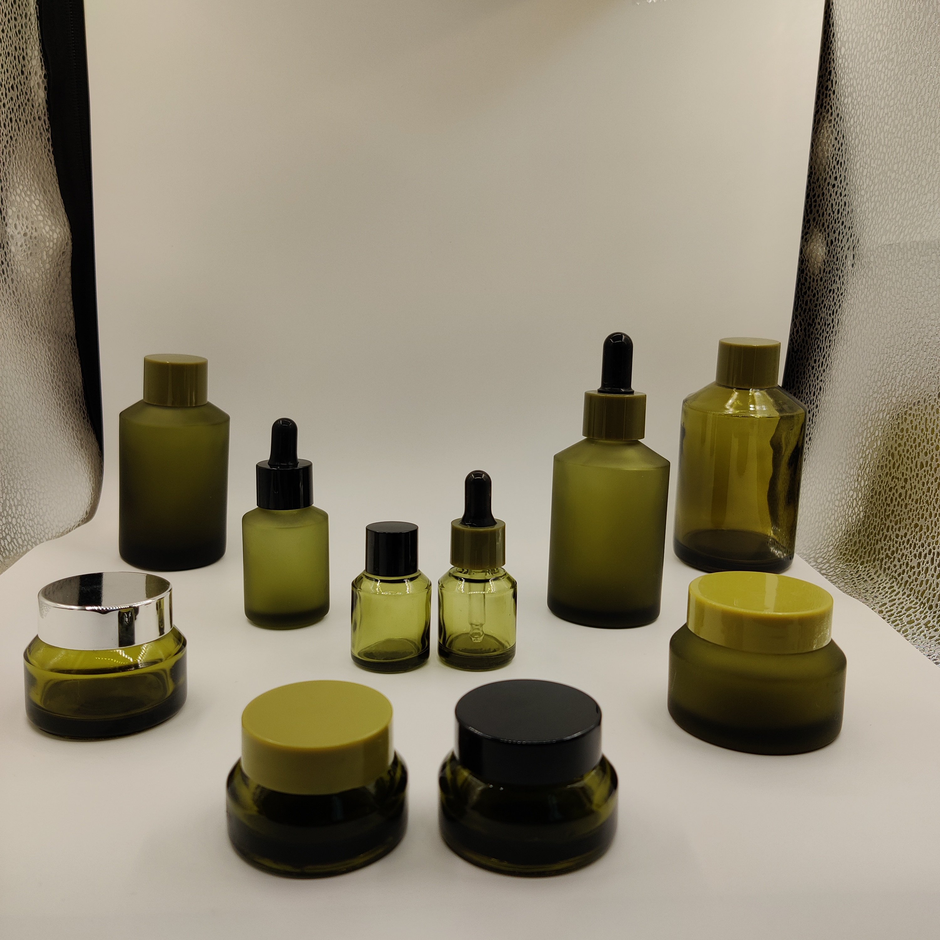 Frosted glass bottle cosmetic packaging glass bottles for eye drop