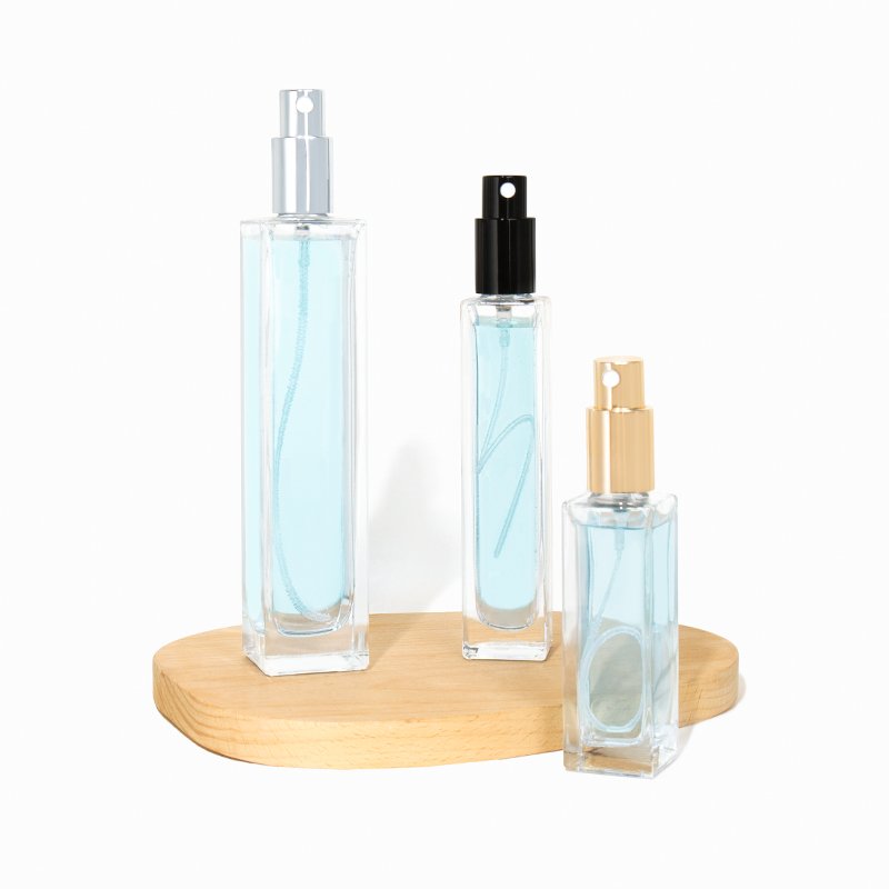 New Style 5ml 10ml 15ml 20ml Clear Empty Mini Perfume Glass Bottle for Cosmetics Package with Screen Printing