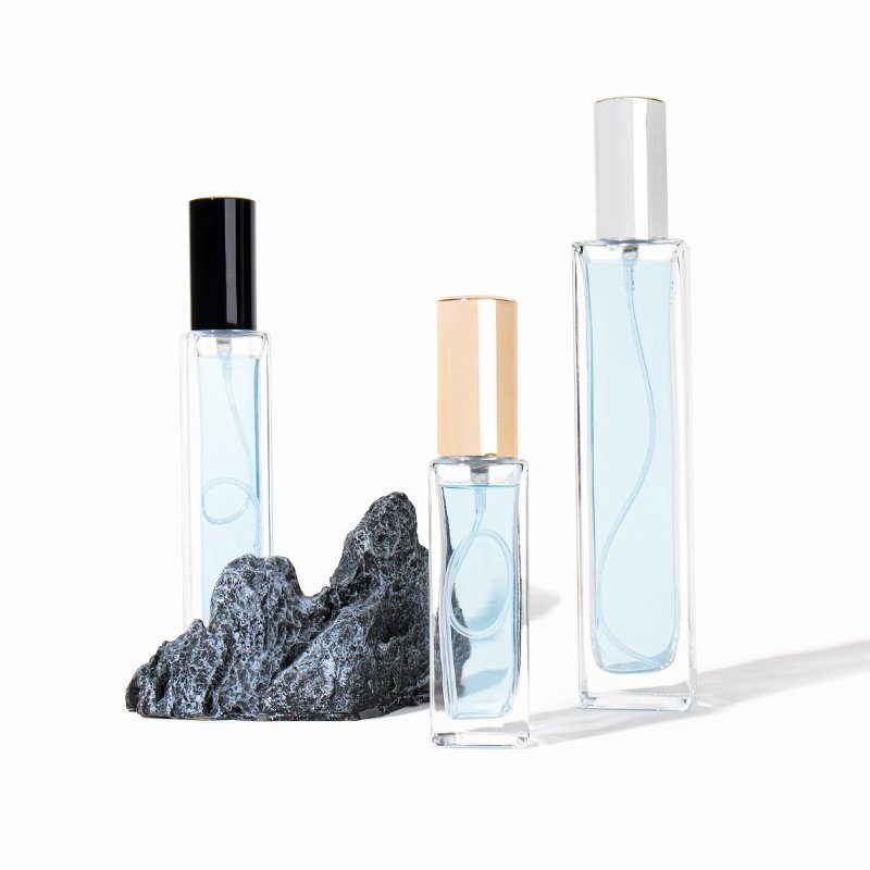 New Style 5ml 10ml 15ml 20ml Clear Empty Mini Perfume Glass Bottle for Cosmetics Package with Screen Printing