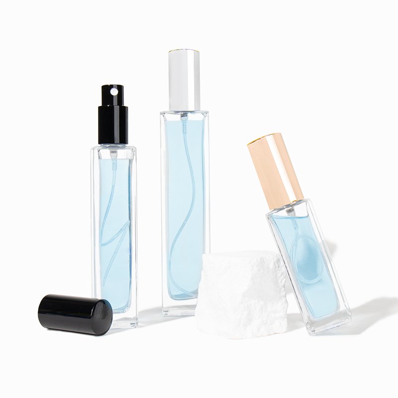 New Style 5ml 10ml 15ml 20ml Clear Empty Mini Perfume Glass Bottle for Cosmetics Package with Screen Printing