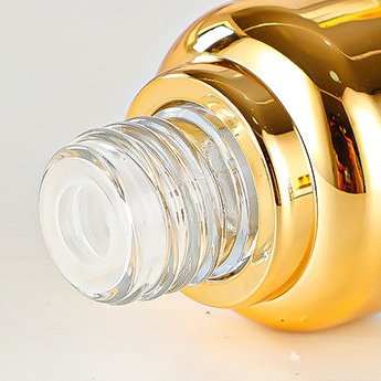 Unique Luxury 20ml 30ml 50ml Clear Hair Oil Essential Oil Glass Dropper Bottle Aluminum Cap Serum Bottle Cosmetic Packaging