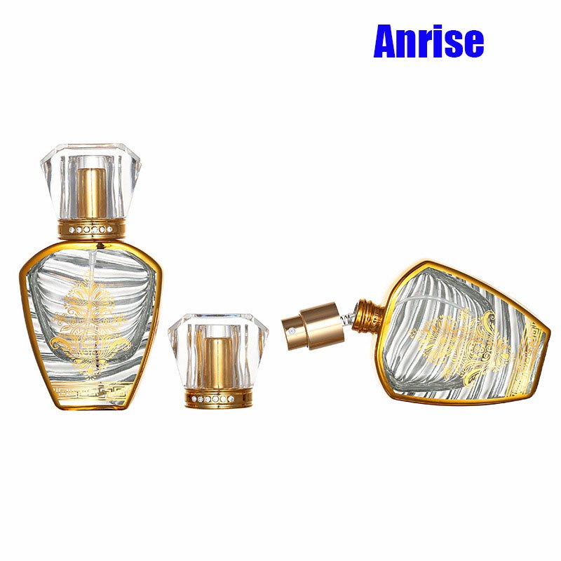 Fragrance Refillable Perfume Bottle 30ml Electroplating Gold Glass Thick Bottom Empty 30 ml Luxury Perfumes Bottle Sub-bottling