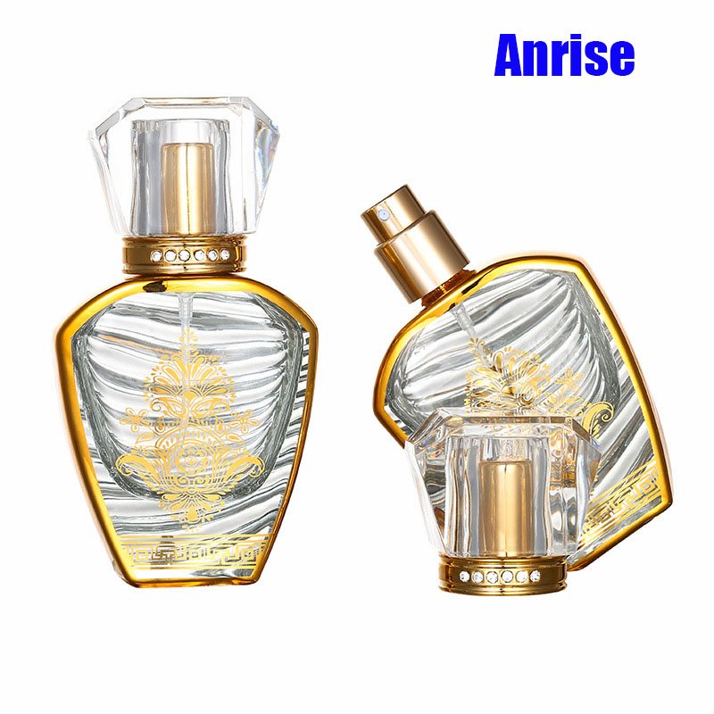 Fragrance Refillable Perfume Bottle 30ml Electroplating Gold Glass Thick Bottom Empty 30 ml Luxury Perfumes Bottle Sub-bottling