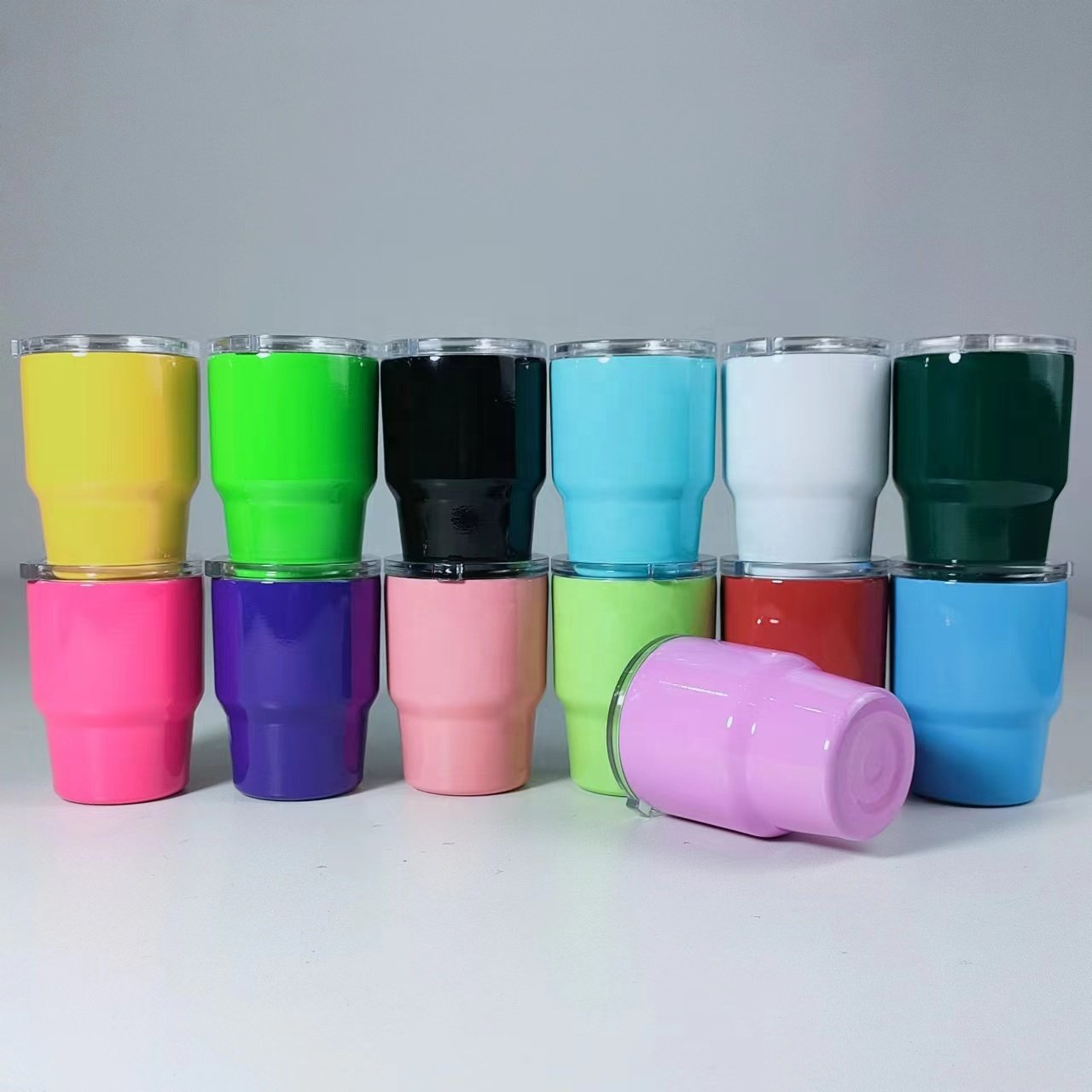 2024 double wall sublimation 2oz 3oz shot tumbler cup stainless steel tumbler metal mini 2oz shot glass tumbler with straw lid