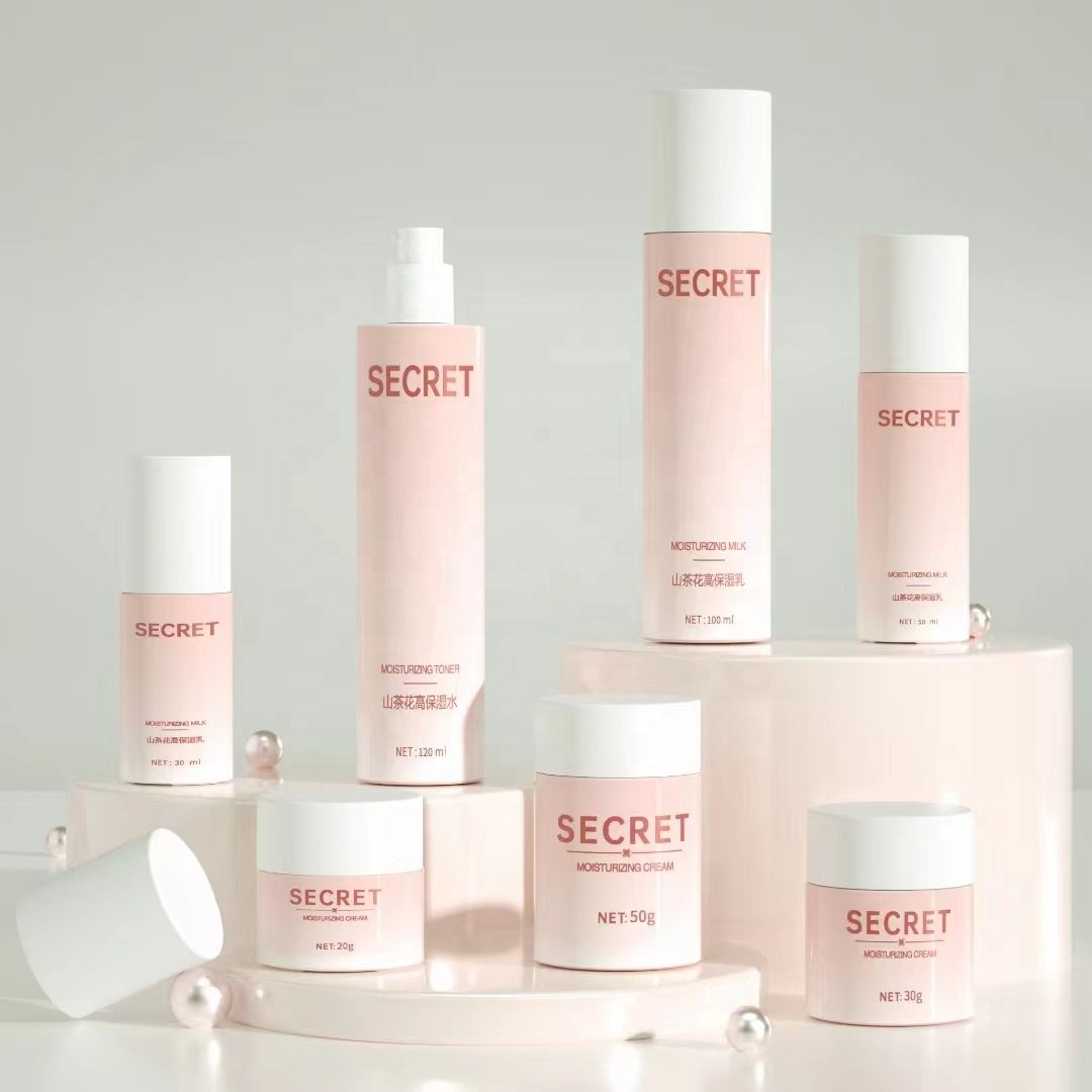 New design thick bottom clear cosmetic serum lotion pump bottle glass bottles and jars dropper bottle skincare packaging