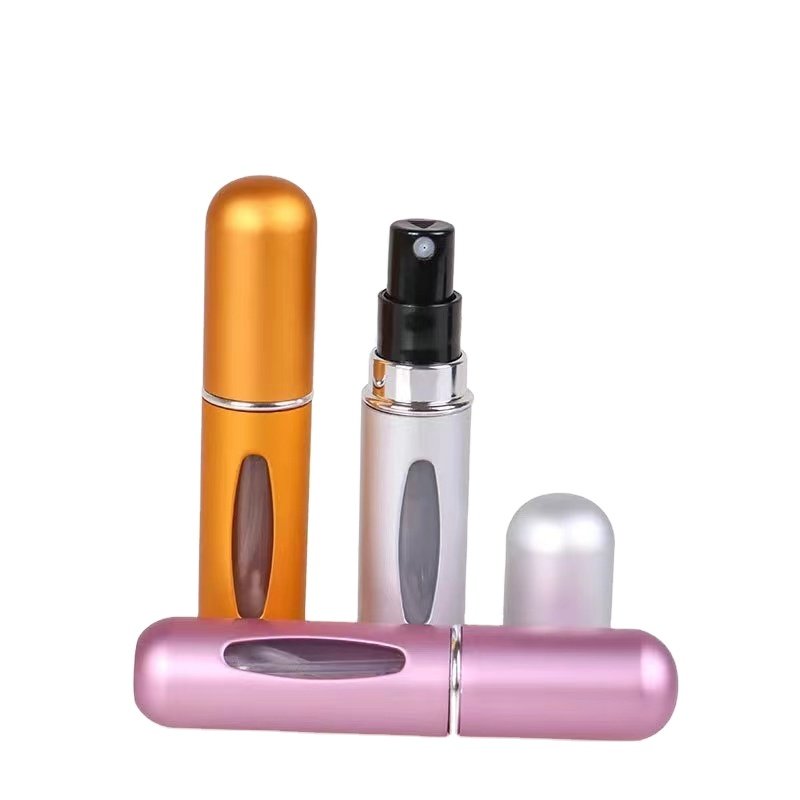 mini atomizer perfume glass bottles 5ml 8ml 10ml colorful perfume bottle cylinder luxury glass perfume bottles wholesale