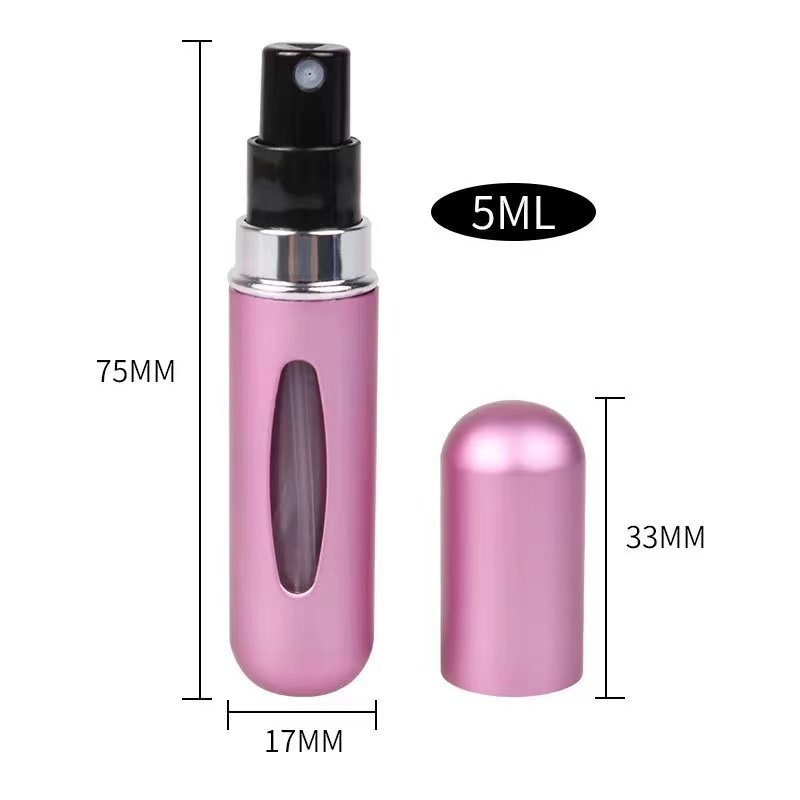 mini atomizer perfume glass bottles 5ml 8ml 10ml colorful perfume bottle cylinder luxury glass perfume bottles wholesale