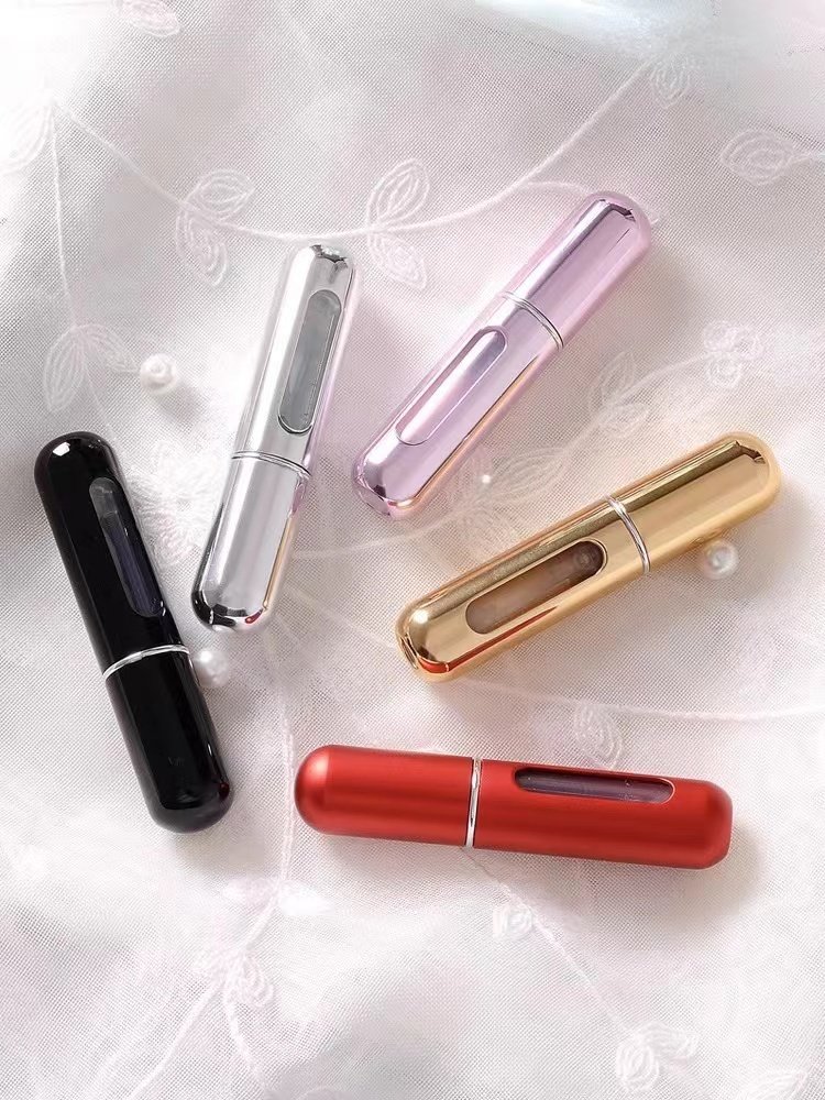 mini atomizer perfume glass bottles 5ml 8ml 10ml colorful perfume bottle cylinder luxury glass perfume bottles wholesale