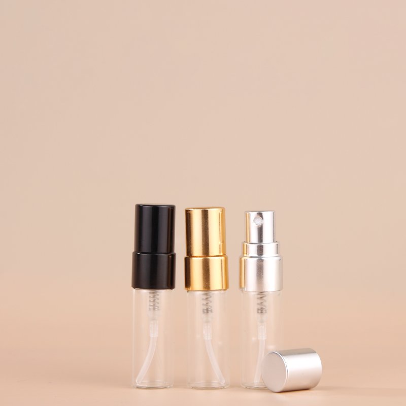 Wholesale Empty 3ml 5ml 10ml Portable Refill Small Spray Atomizer mini Test Perfume Glass Bottle With Paper Box Package