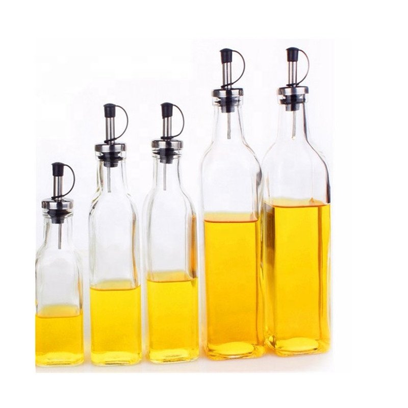 cooking kitchen glass empty packaging 250ml hot sale clear oil bottle