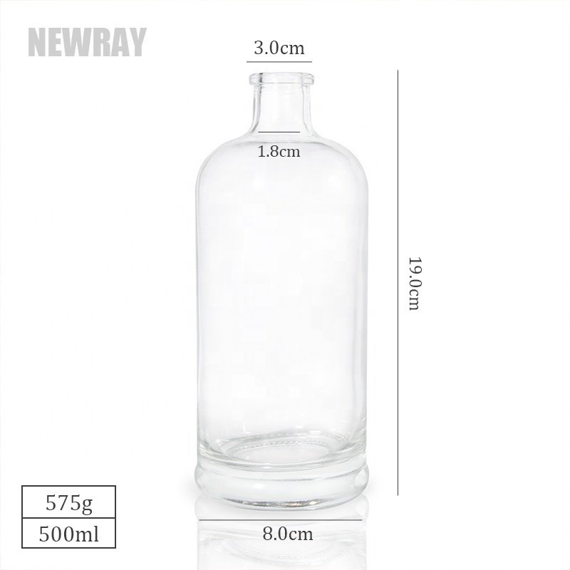 Cheap Price custom 500ml 750ml Empty Glass Whisky Gin Tequila Bottle for Wine Vodka Beverage Liquor