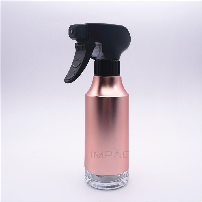 visible window luxury body olive oil dispenser spray glass bottle with UV coating 180ml
