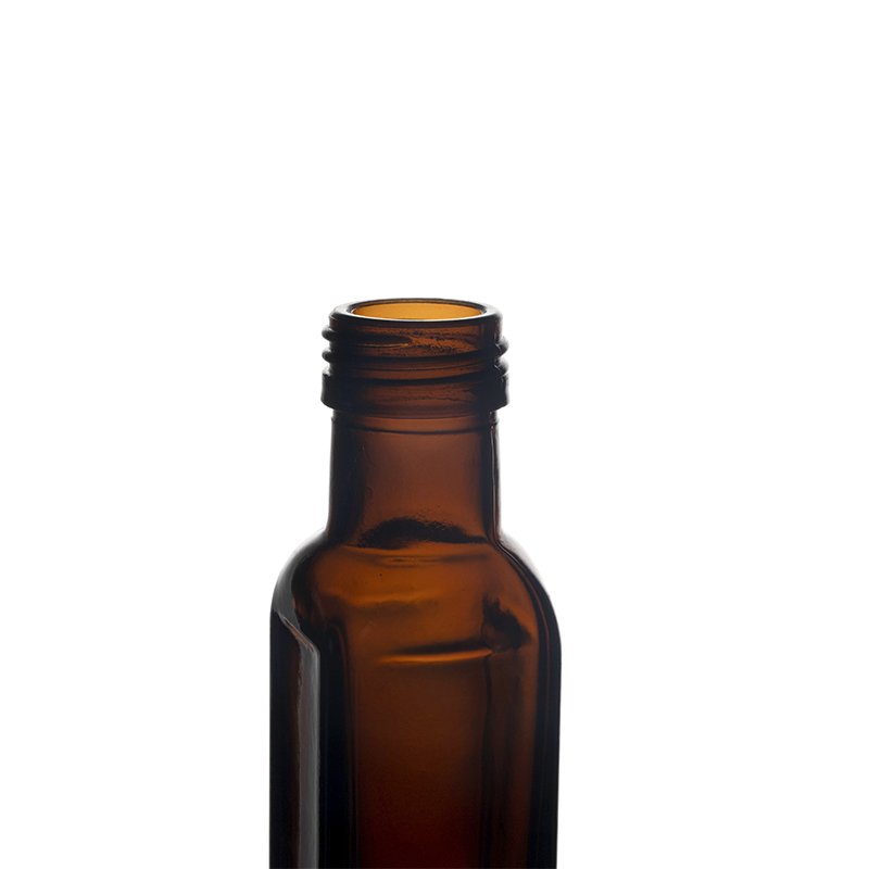 Berlin Packaging Customized OEM Square Marasca Olive Oil Bottles Food Grade Unique Shaped Oil Bottle Glass For Kitchen